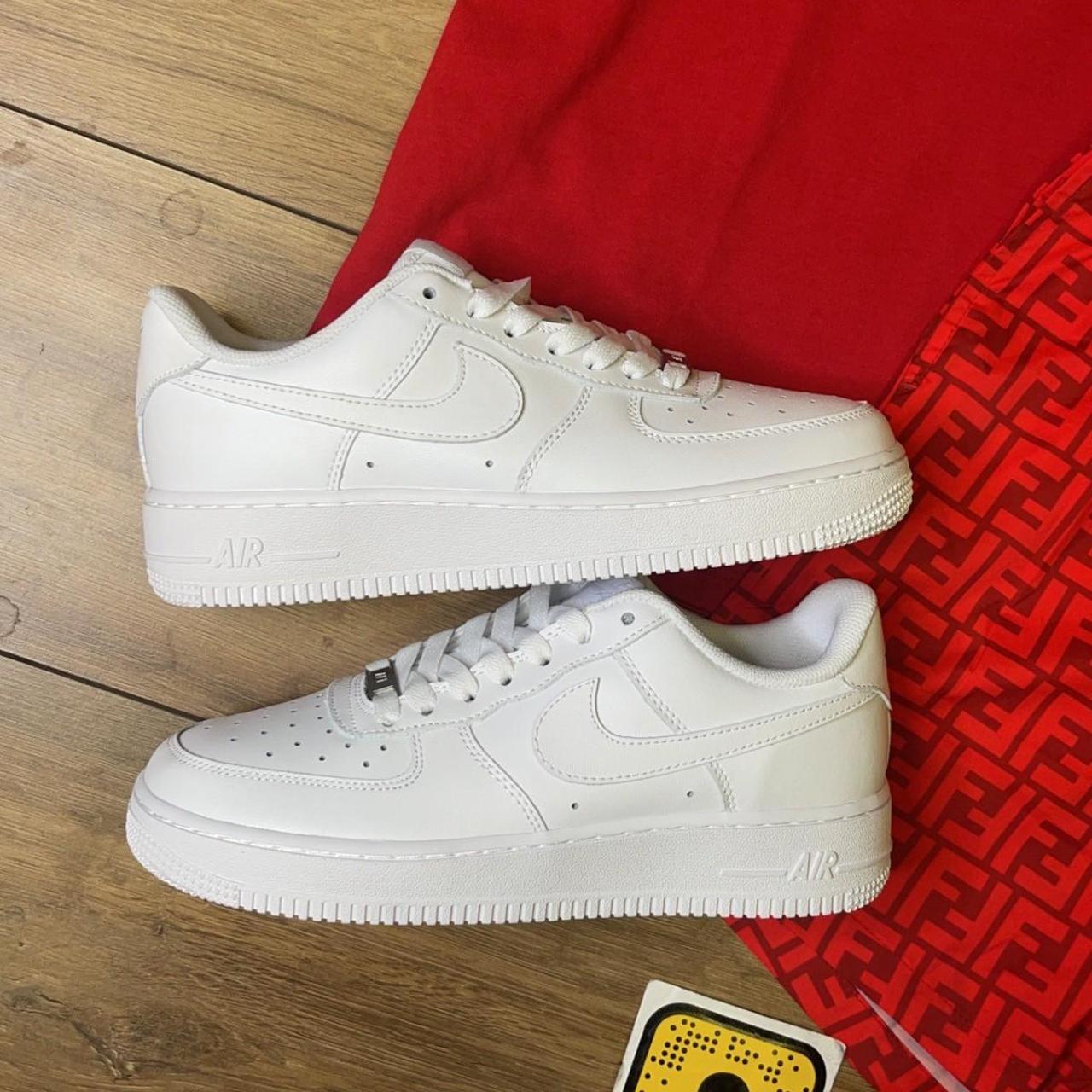 Nike white airforce - Nike Air forces - £100 The... - Depop