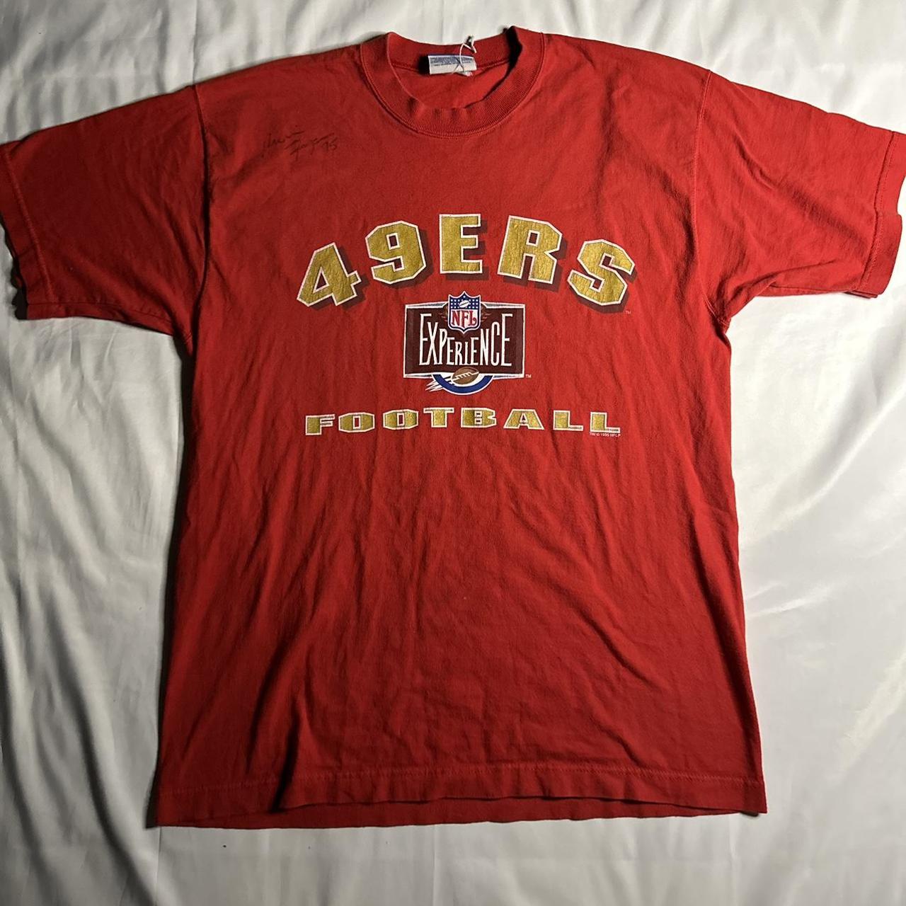 Vintage 1995 San Francisco 49s Signed #75 Tee Size