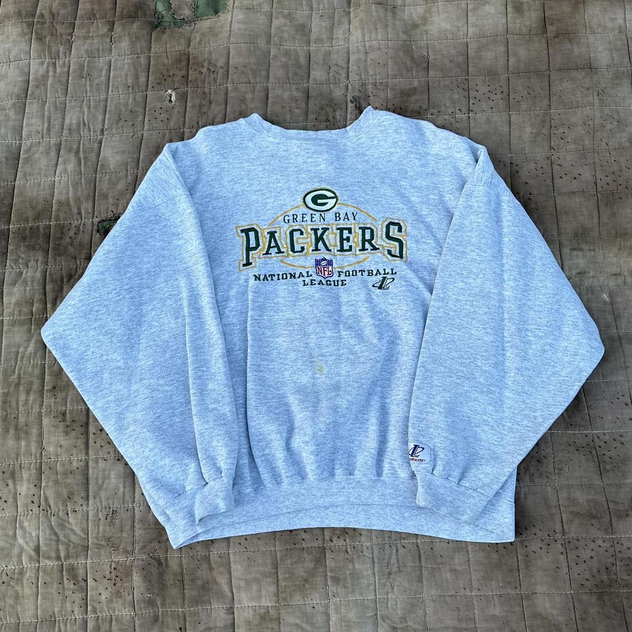 vintage 90s green bay packers logo athletic pro line - Depop