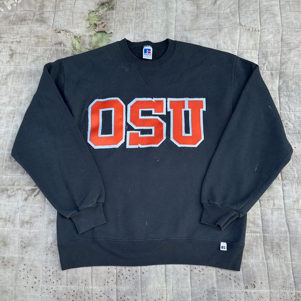 Vintage 90s OSU Russell Athletics College Sweatshirt... - Depop