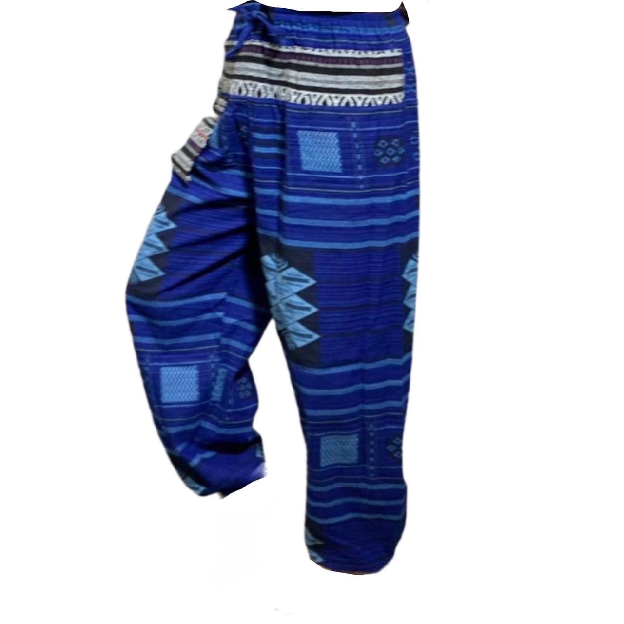 azure pants The fabric is a brilliant shade of blue... - Depop