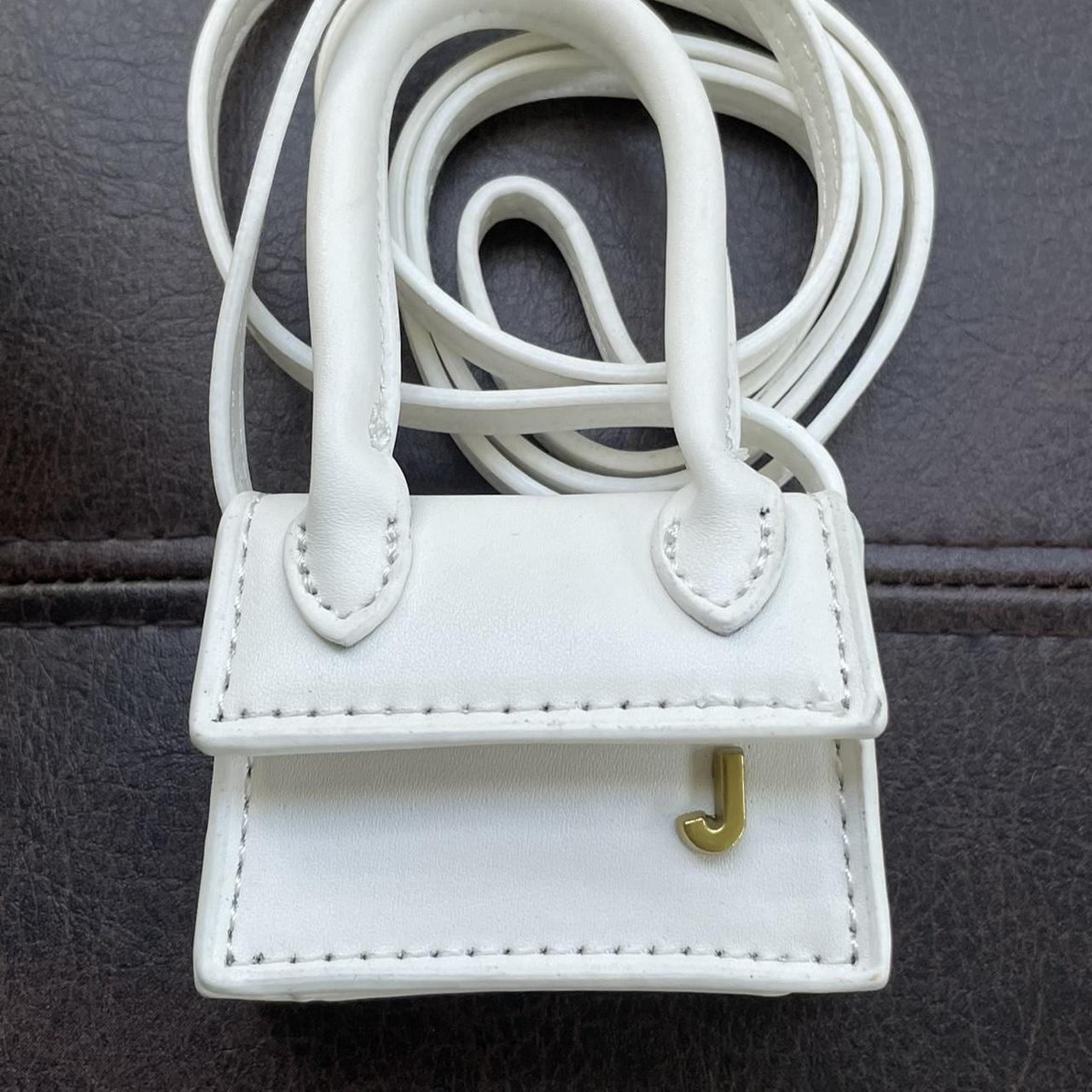 Micro Mini White bag Super cute and tiny Fits a key... - Depop