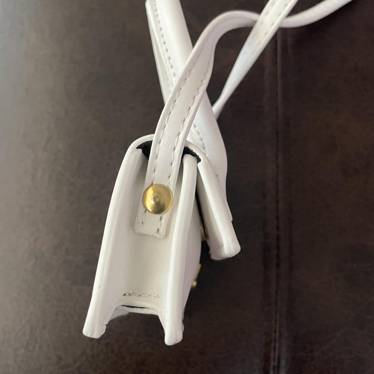 Micro Mini White bag Super cute and tiny Fits a key... - Depop