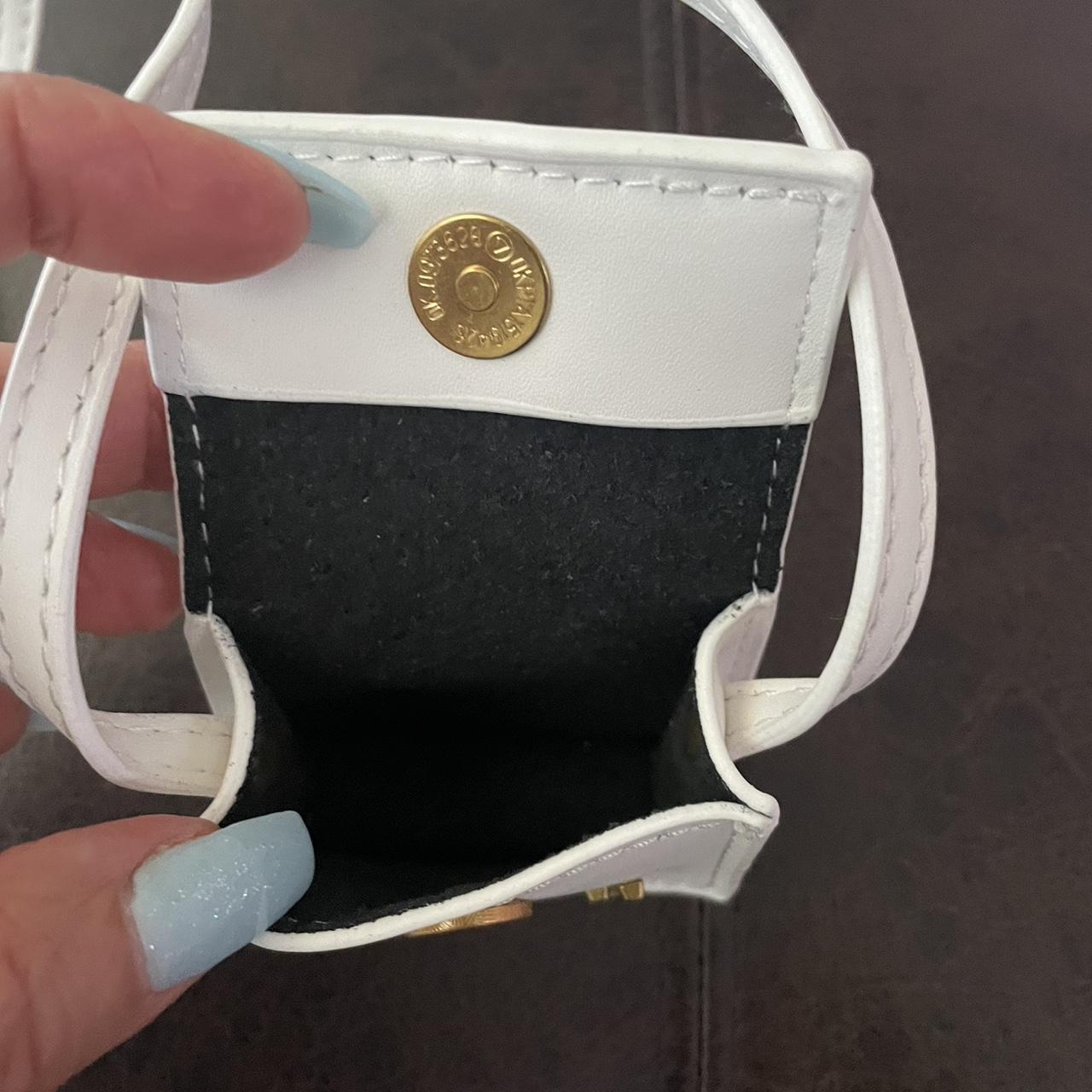 Micro Mini White bag Super cute and tiny Fits a key... - Depop