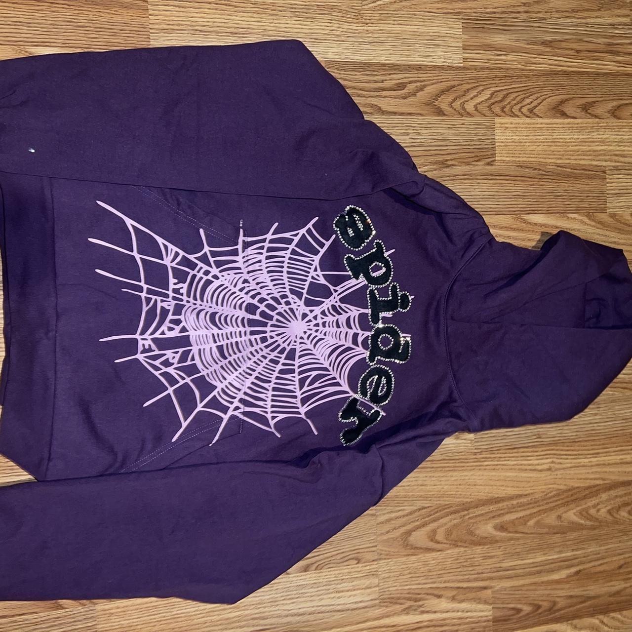 PURPLE OG SPIDER HOODIE SIZE SMALL - Depop