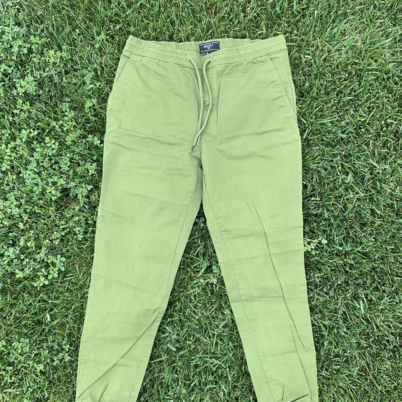 forever-21-men-s-green-trousers-depop