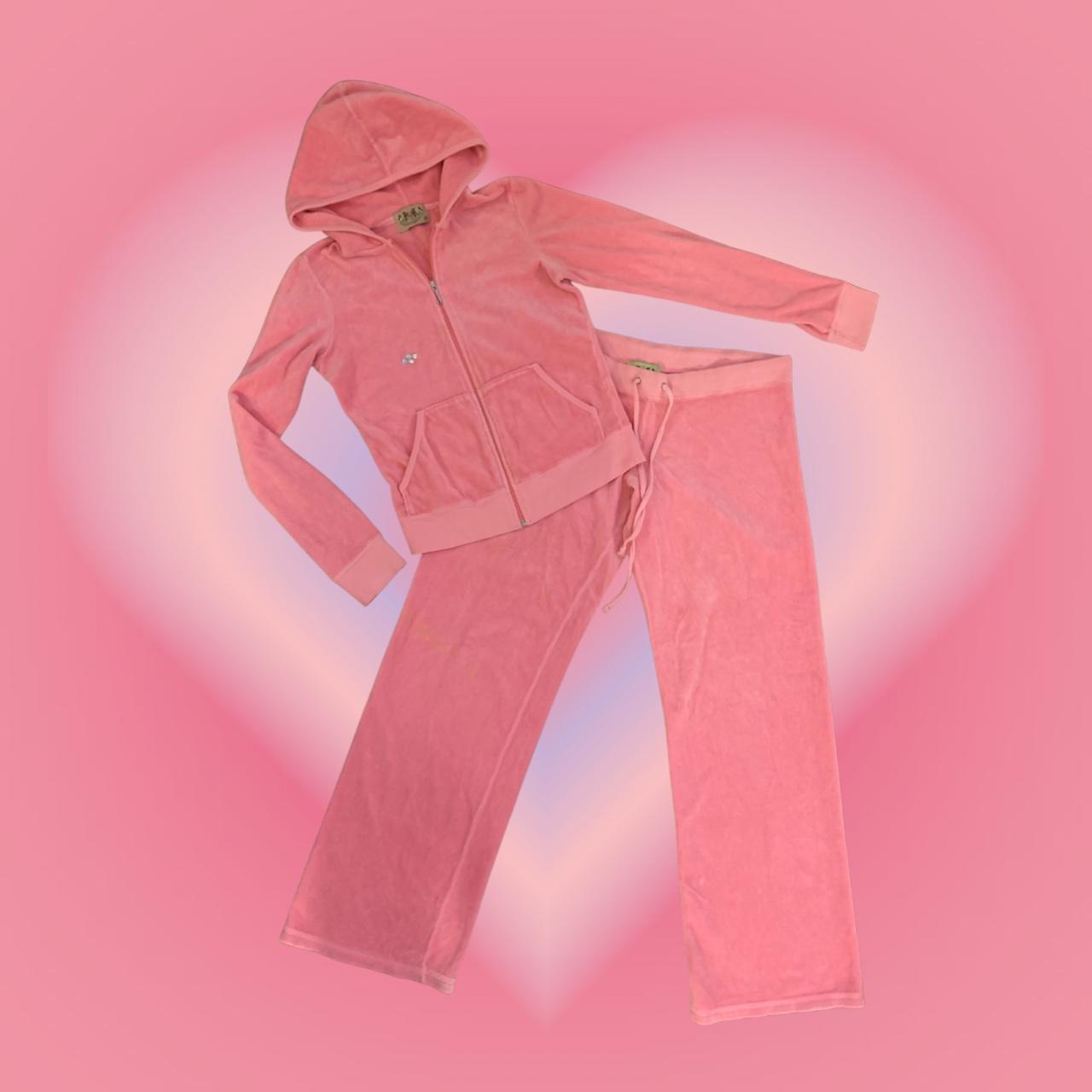 Pink Juicy Couture Tracksuit Set (Medium)