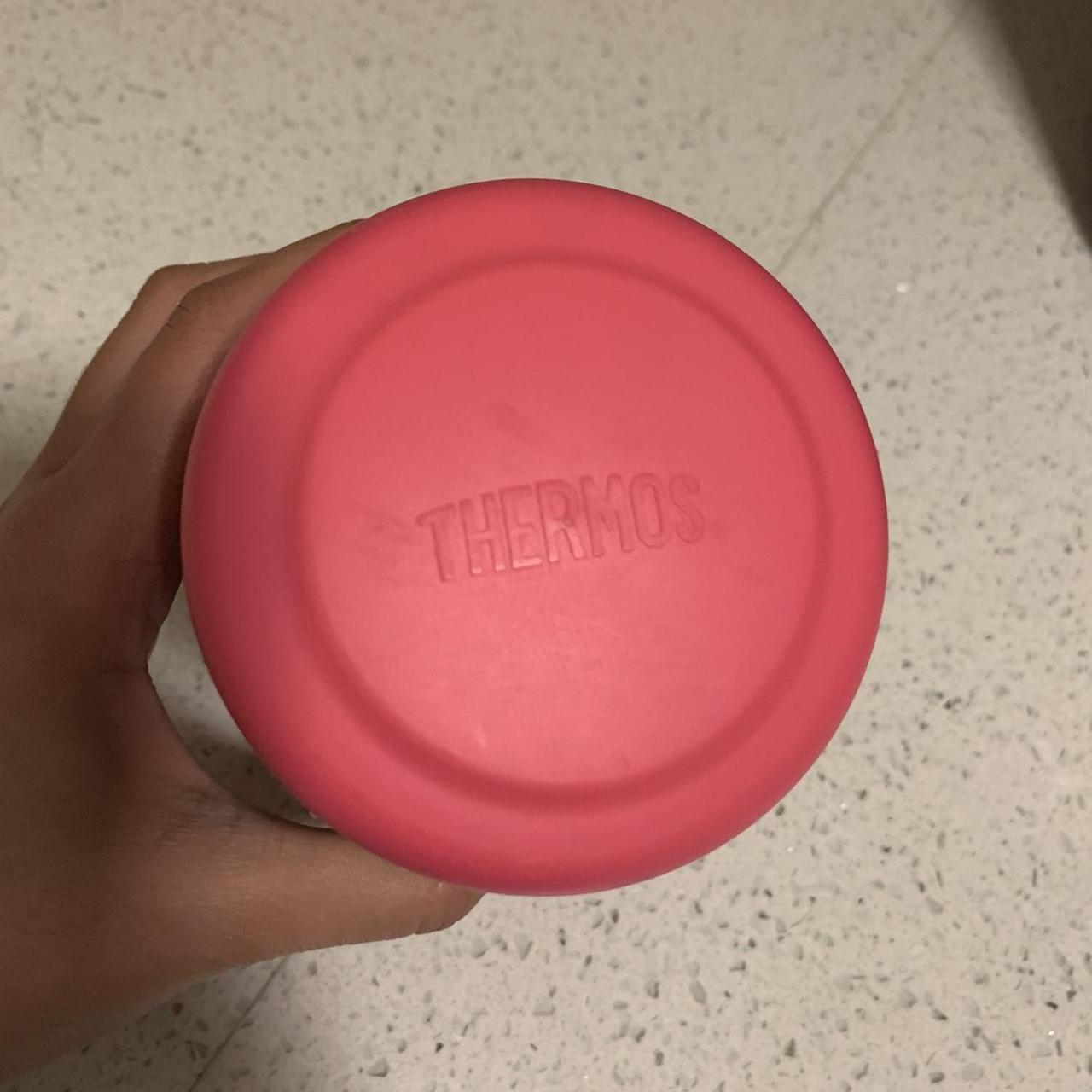 hello kitty thermos - has many scuffs/markings but - Depop