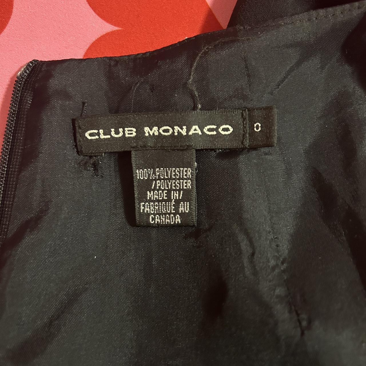 Club Monaco Women's Dress Black – Y2K Open Back Black Dress