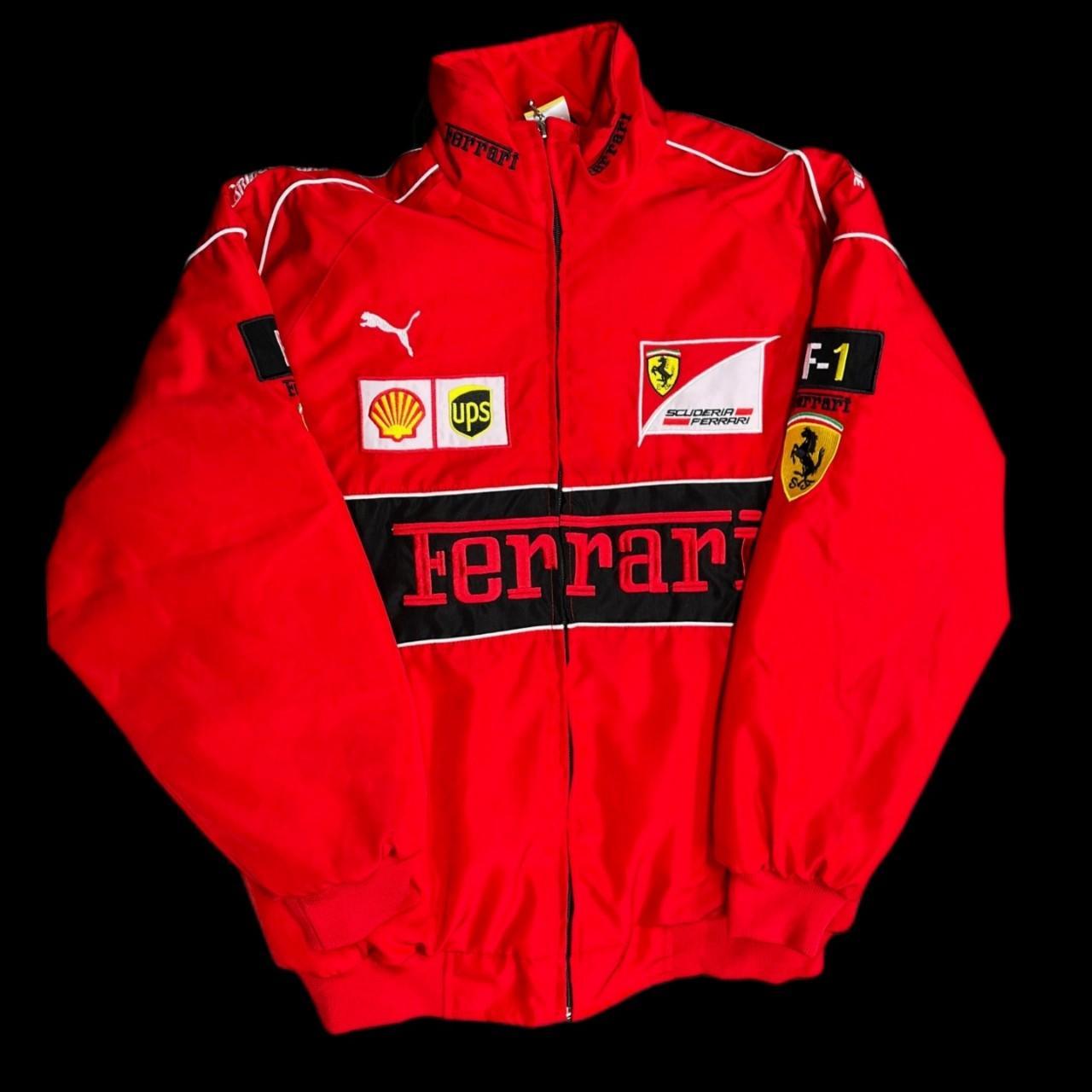 🌿Ferrari Racing Bomber Jacket🌿 Ferrari red Medium... - Depop