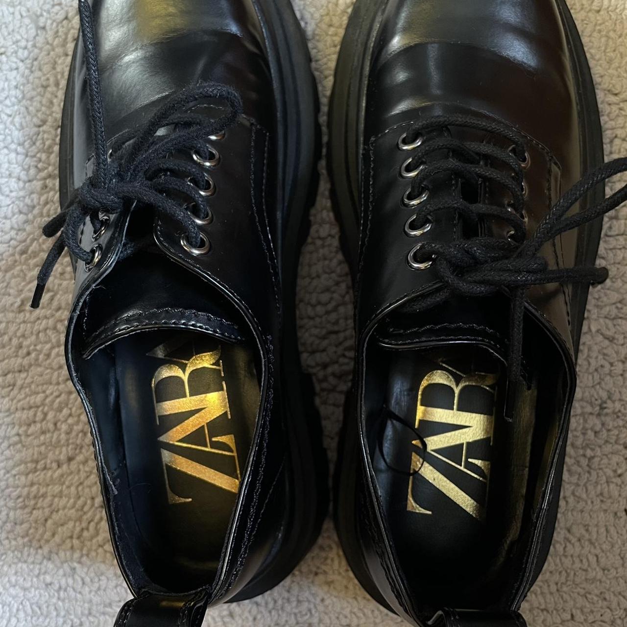 zara black shoes ladies
