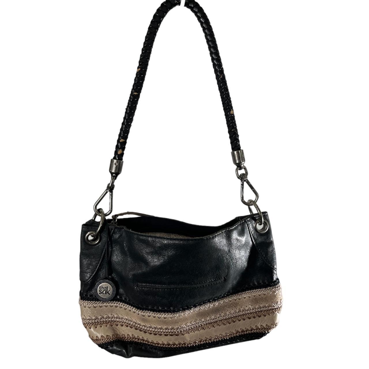 The Sak Leather Sequoia Hobo Bucket Bag Purse with a wallet wristlet grey |  eBay