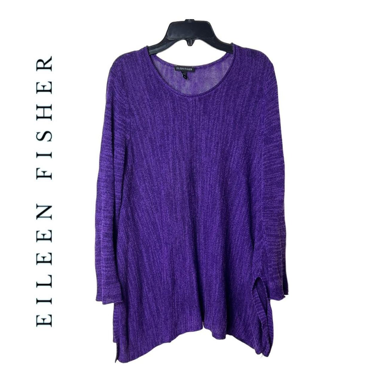 Eileen fisher purple sweater best sale