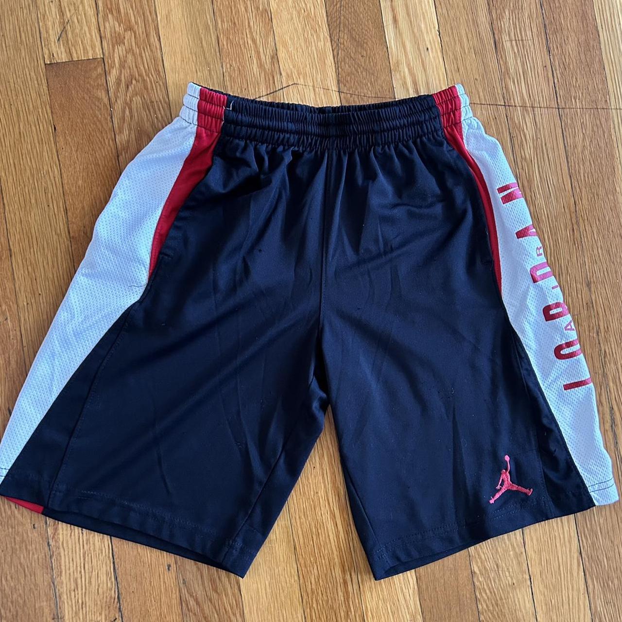 Jordan blue hotsell and red shorts