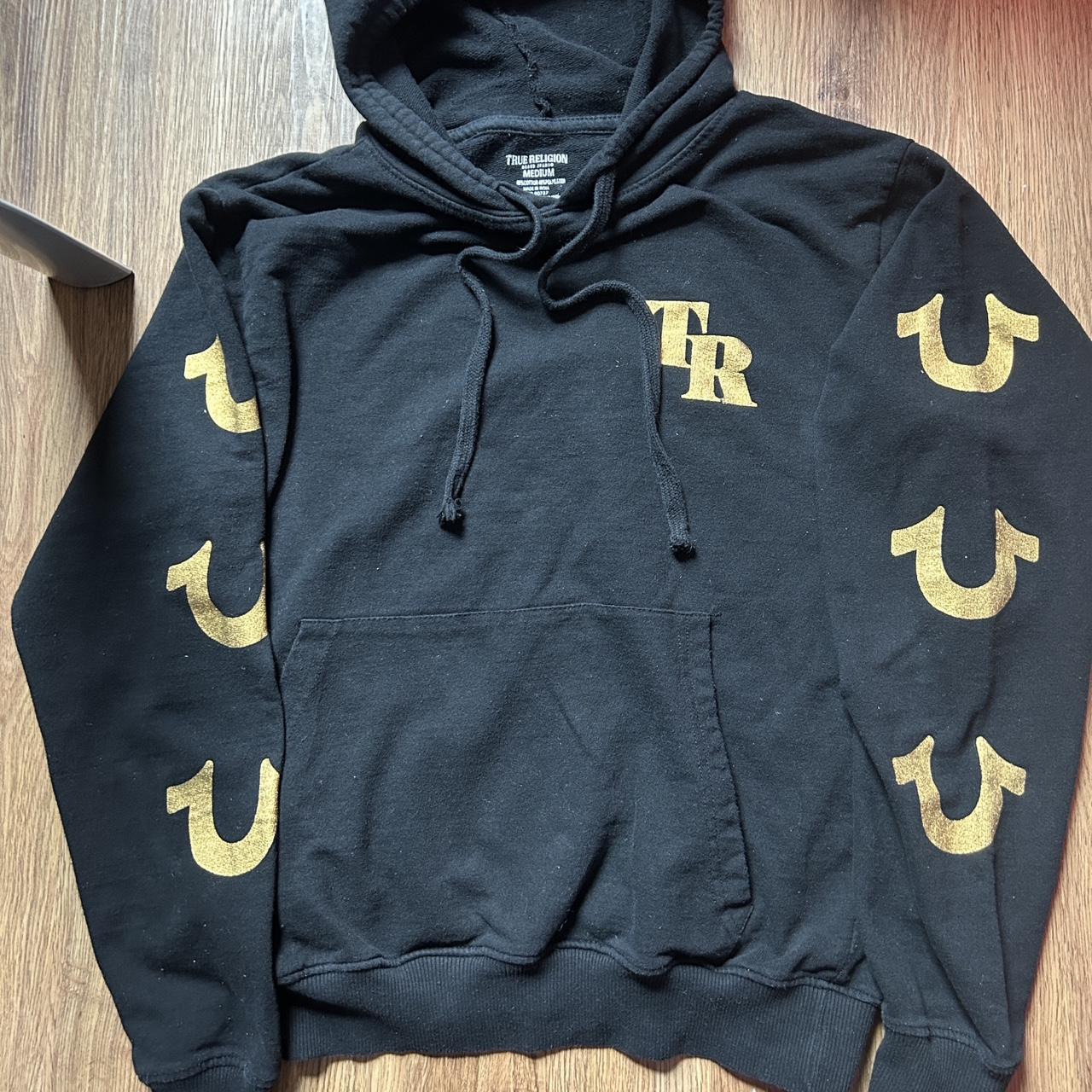 Black and gold true religion hoodie best sale