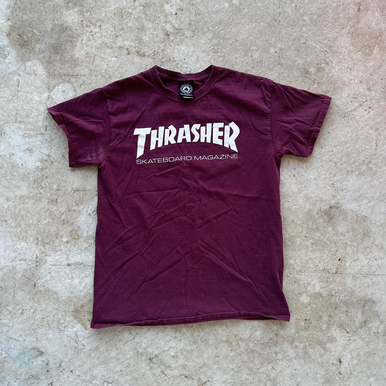Thrasher skate shirt Size medium No rips stains or... - Depop