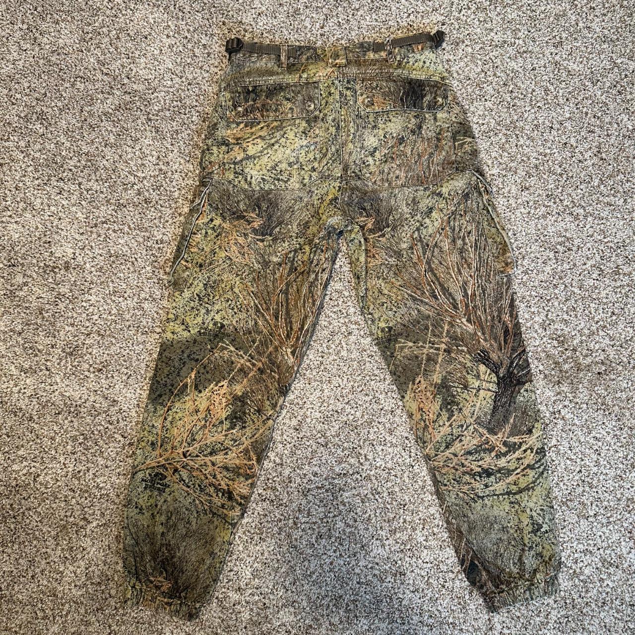 camo pants size mens small see measurements for... - Depop