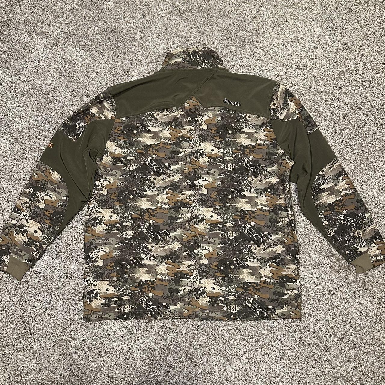 Camo zip up jacket military style ish Size XL See... - Depop