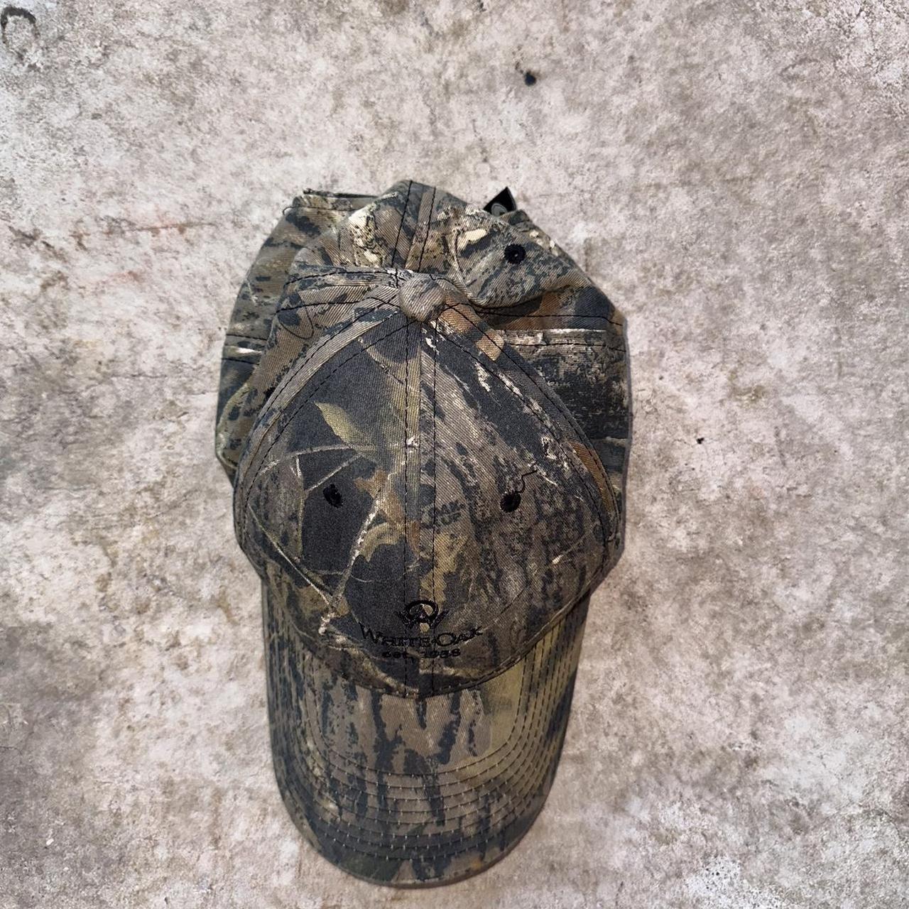 Camo hat Velcro strap one size fits most no rips - Depop