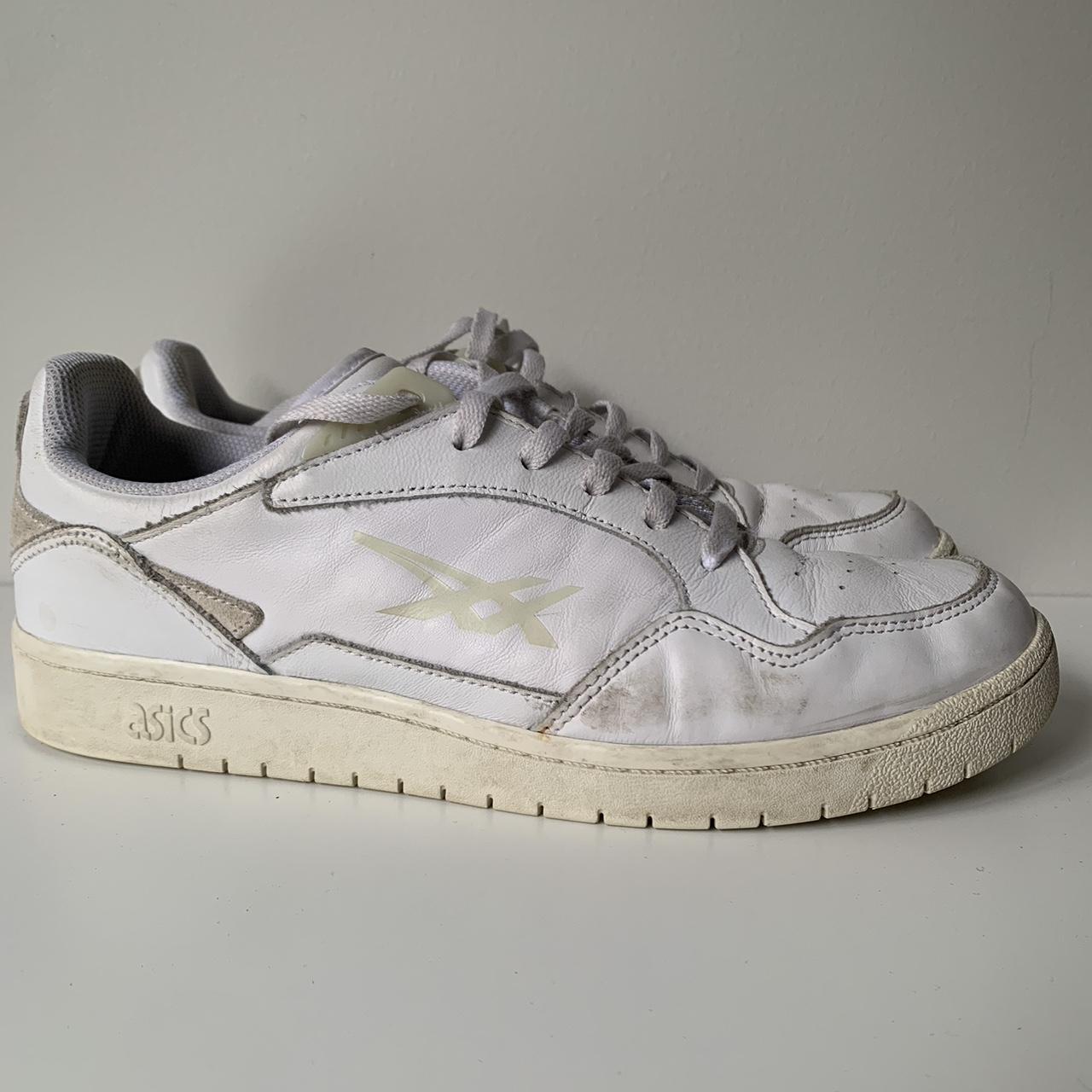 mens asics white trainers