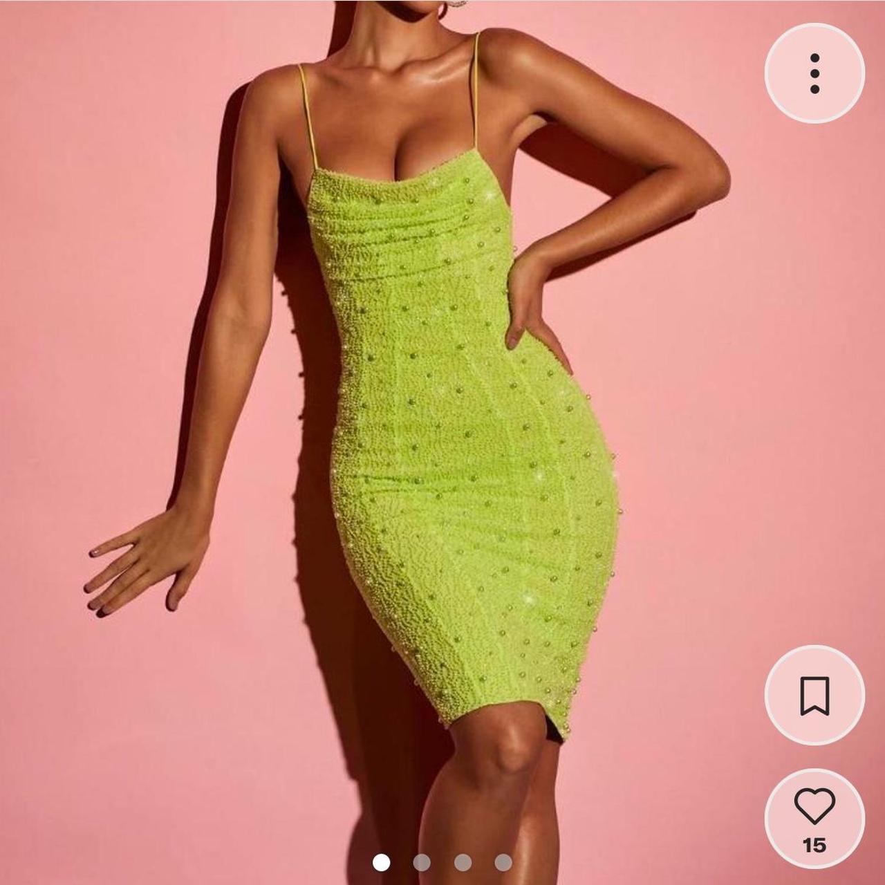 slim fit dress slacks La Rochette Embellished Strapless Cowl-Neck Maxi Dress in Emerald Green main image 1