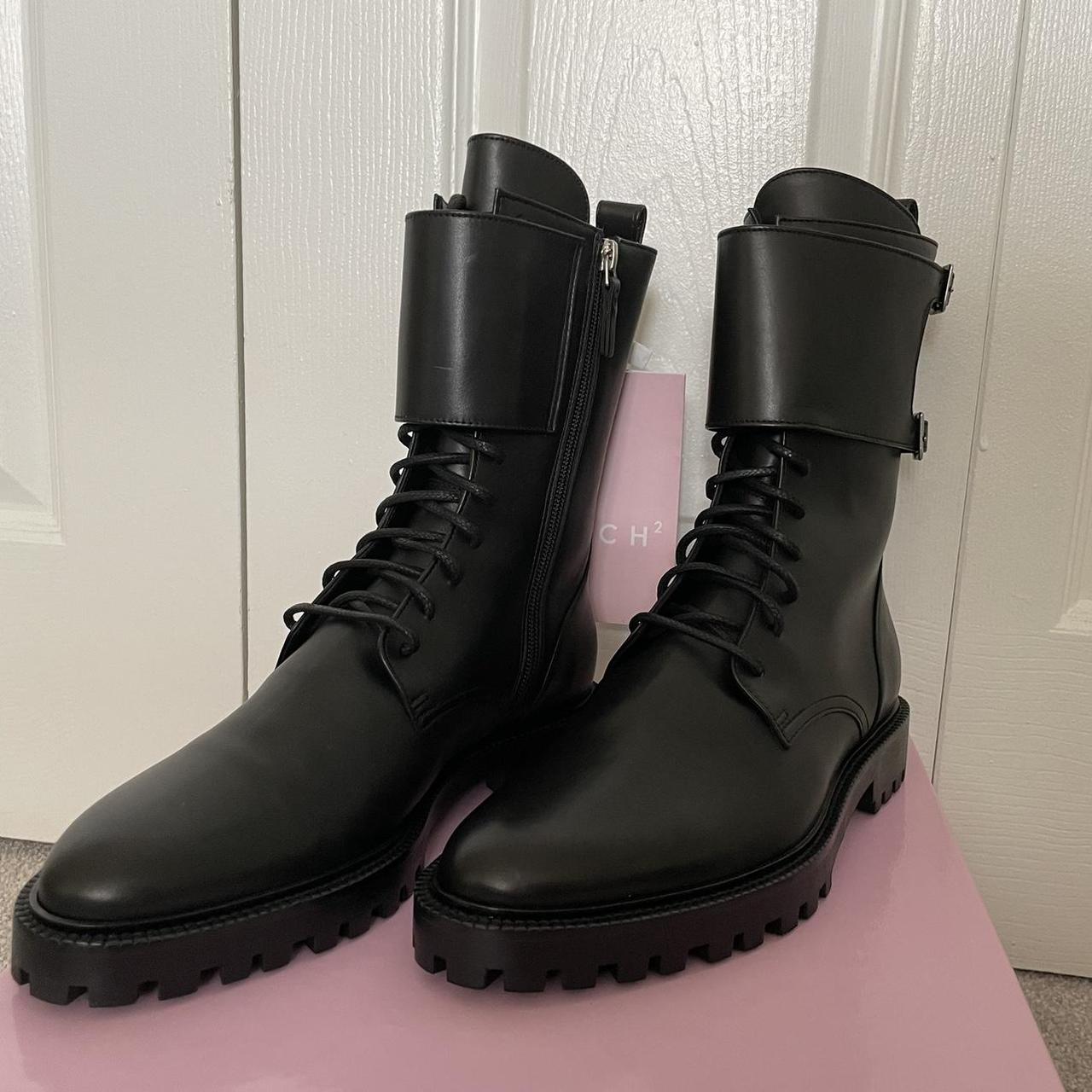 Brand new, never worn leather boots Absolutely Depop