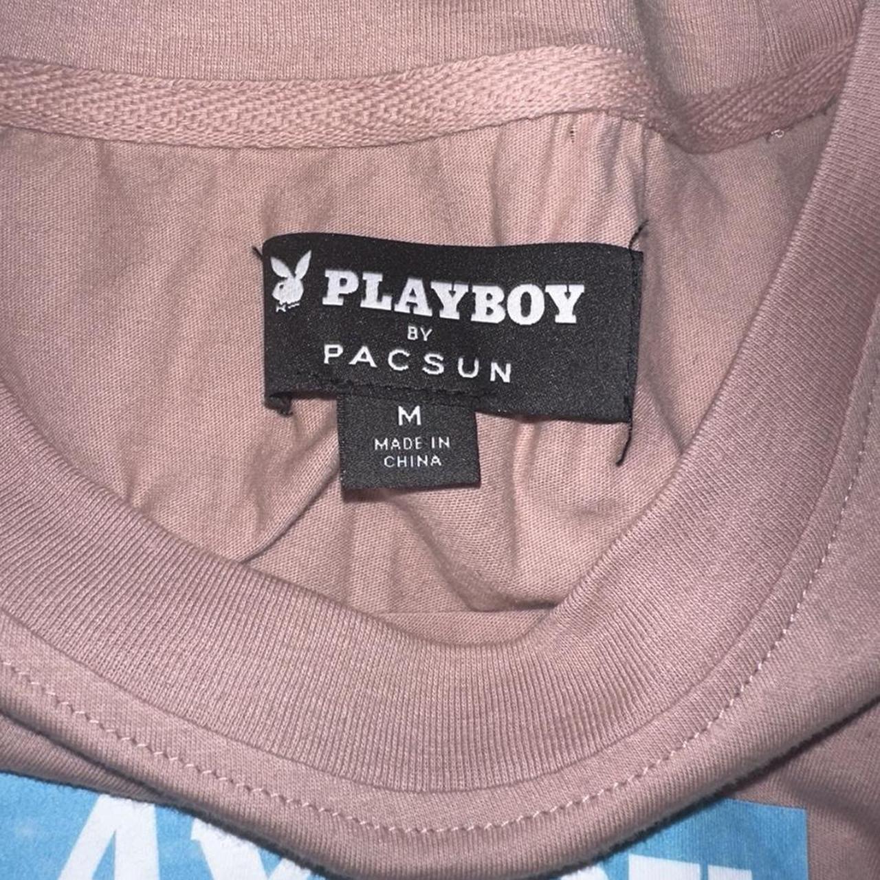 Size Medium pastel playboy graphic tee from pacsun. - Depop