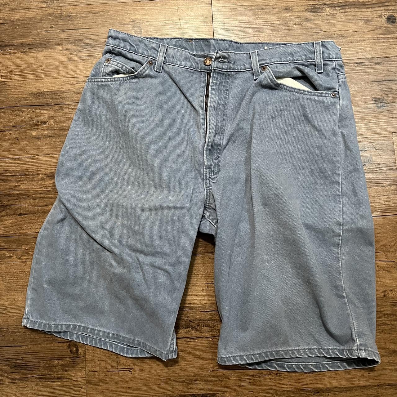 Levi’s 560 38” cool rare blue shorts color Not sure... - Depop