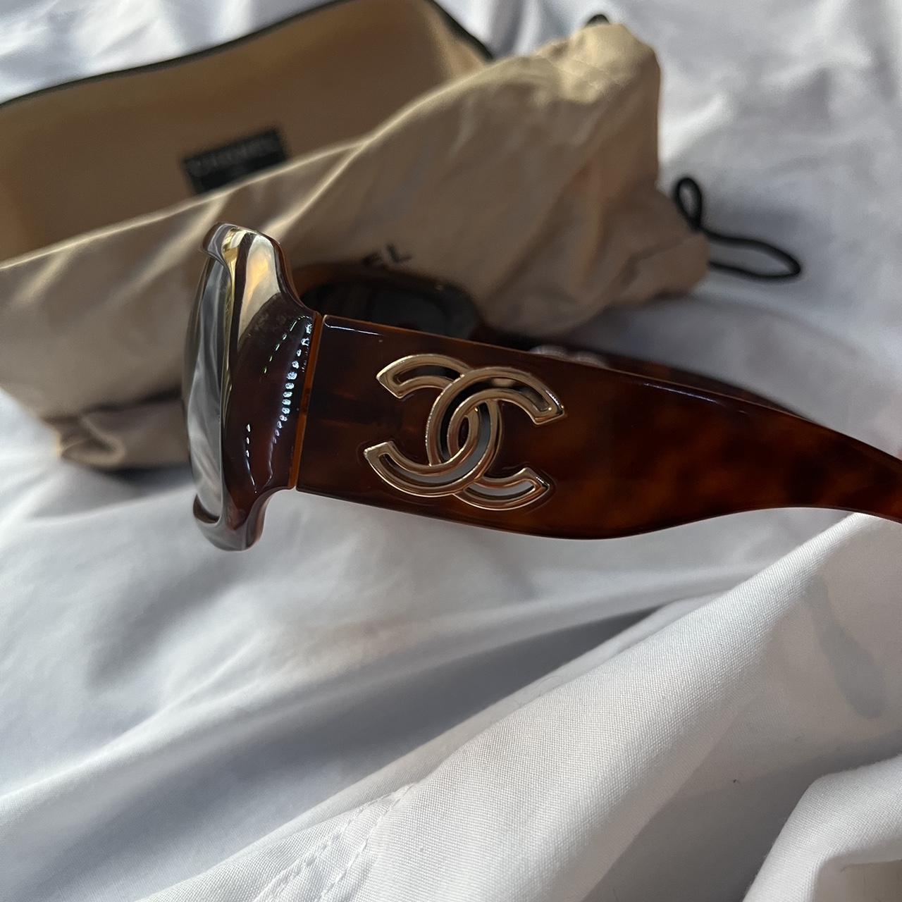 vintage chanel rimless sunglasses