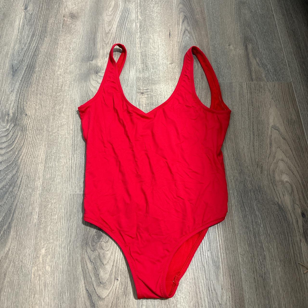 Calzedonia Red One Piece Bathing suit/ Swimsuit... - Depop
