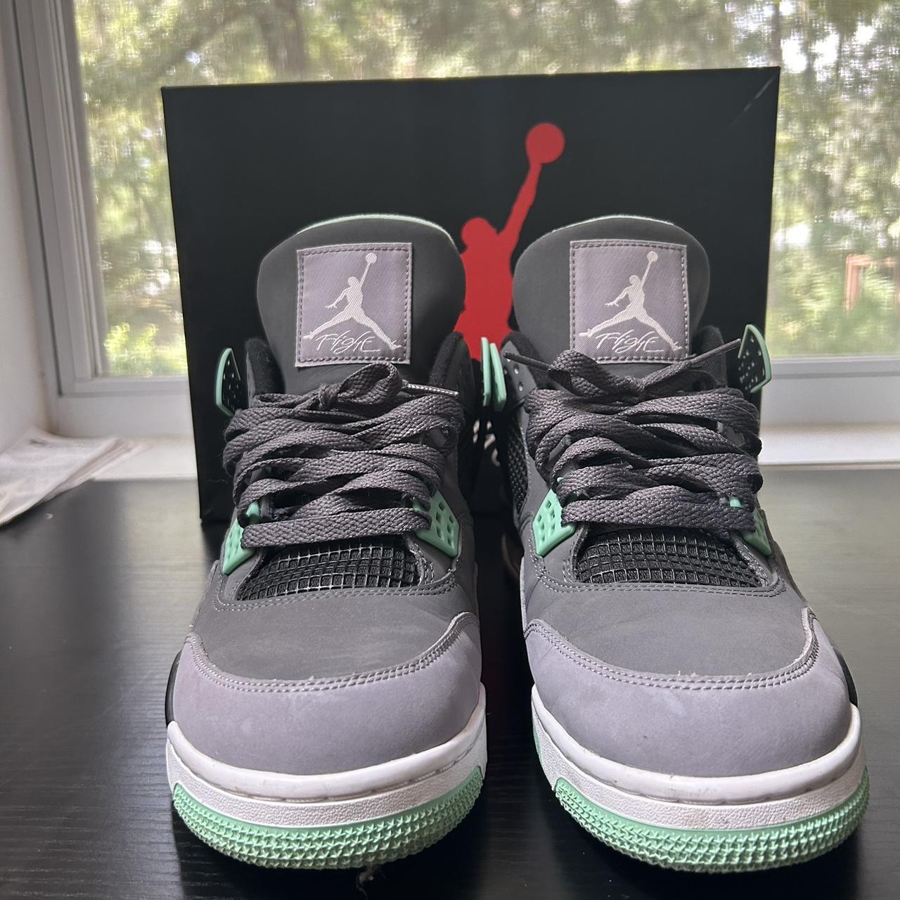 シューズ(男性用) NIKE AIR JORDAN 4 RETRO GREEN GLOW Jordan Retro 4 Green Glow 2013 Jordan Hang Tag included | Depop