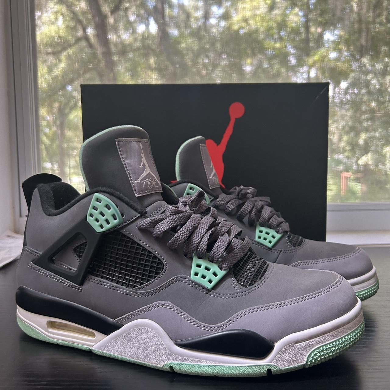 シューズ(男性用) NIKE AIR JORDAN 4 RETRO GREEN GLOW Size 9 - Jordan 4 Retro Green Glow | eBay