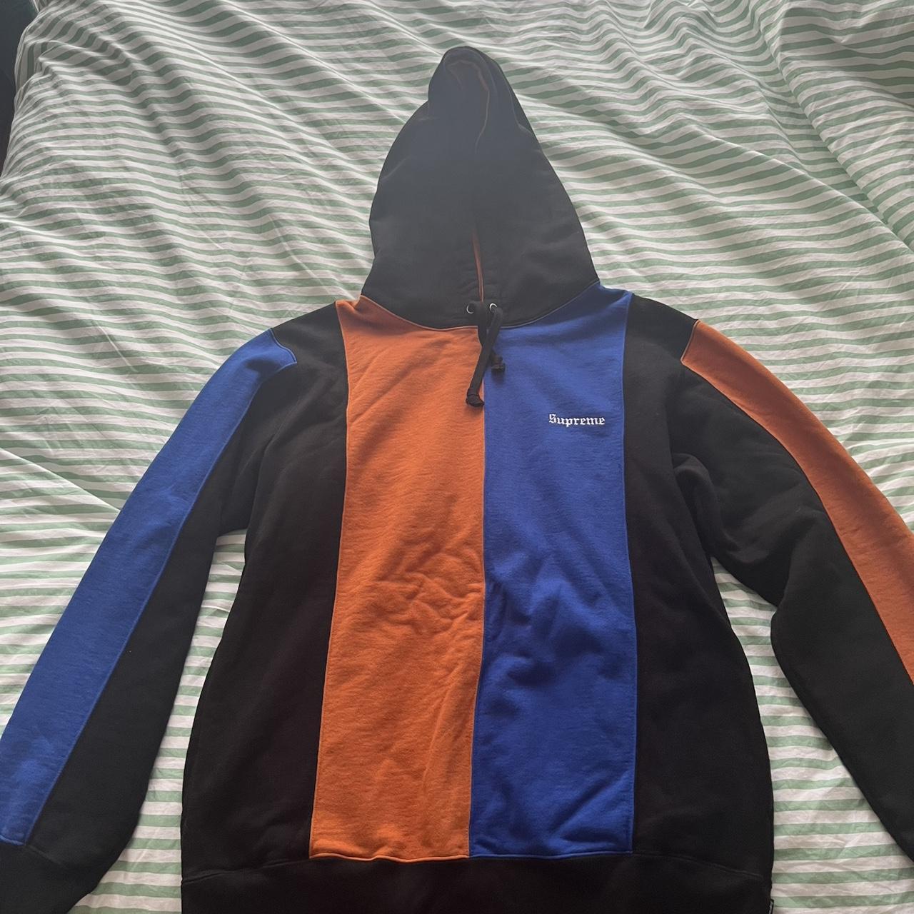 Supreme Big Panel Zip Up high quality Blue