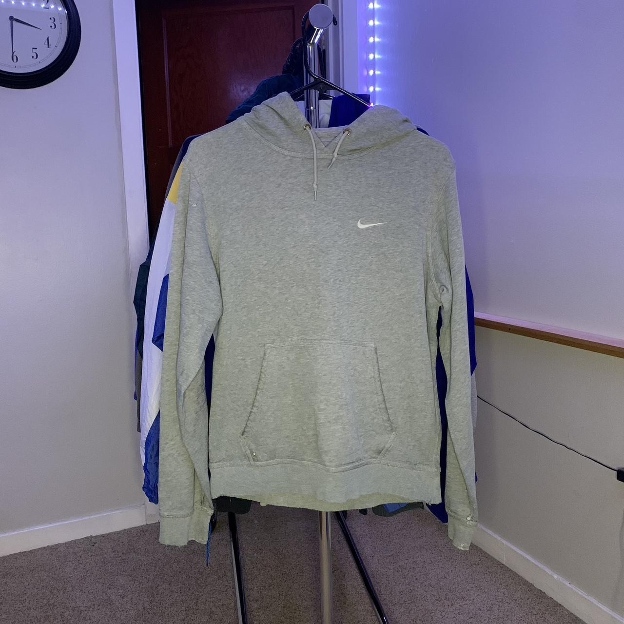 broken nike swoosh hoodie