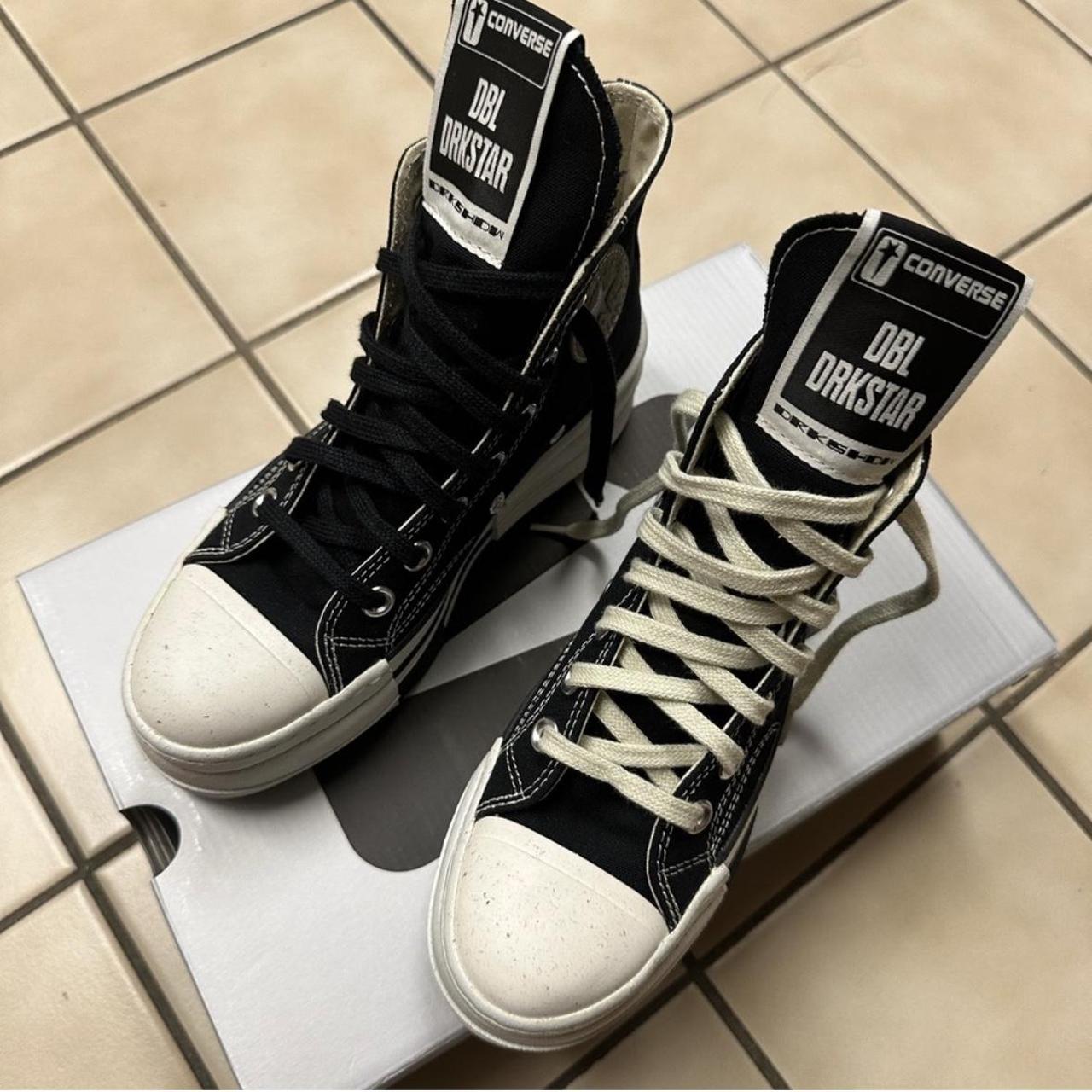 NEW Converse x DRKSHDW DBL DRKSTAR Rick Owens Chuck... - Depop