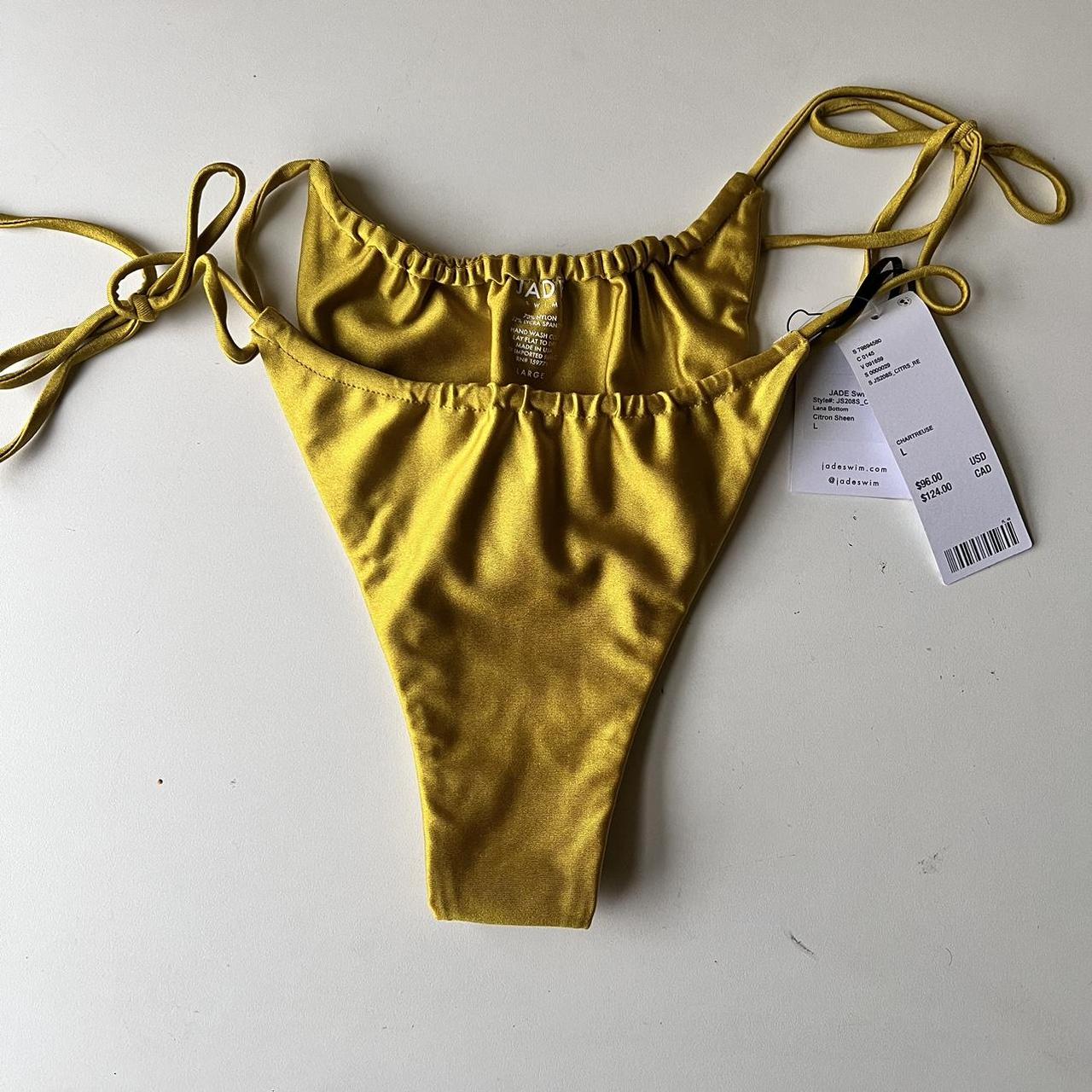 Brand new citrus gold bikini bottoms from Jade Swim... Depop