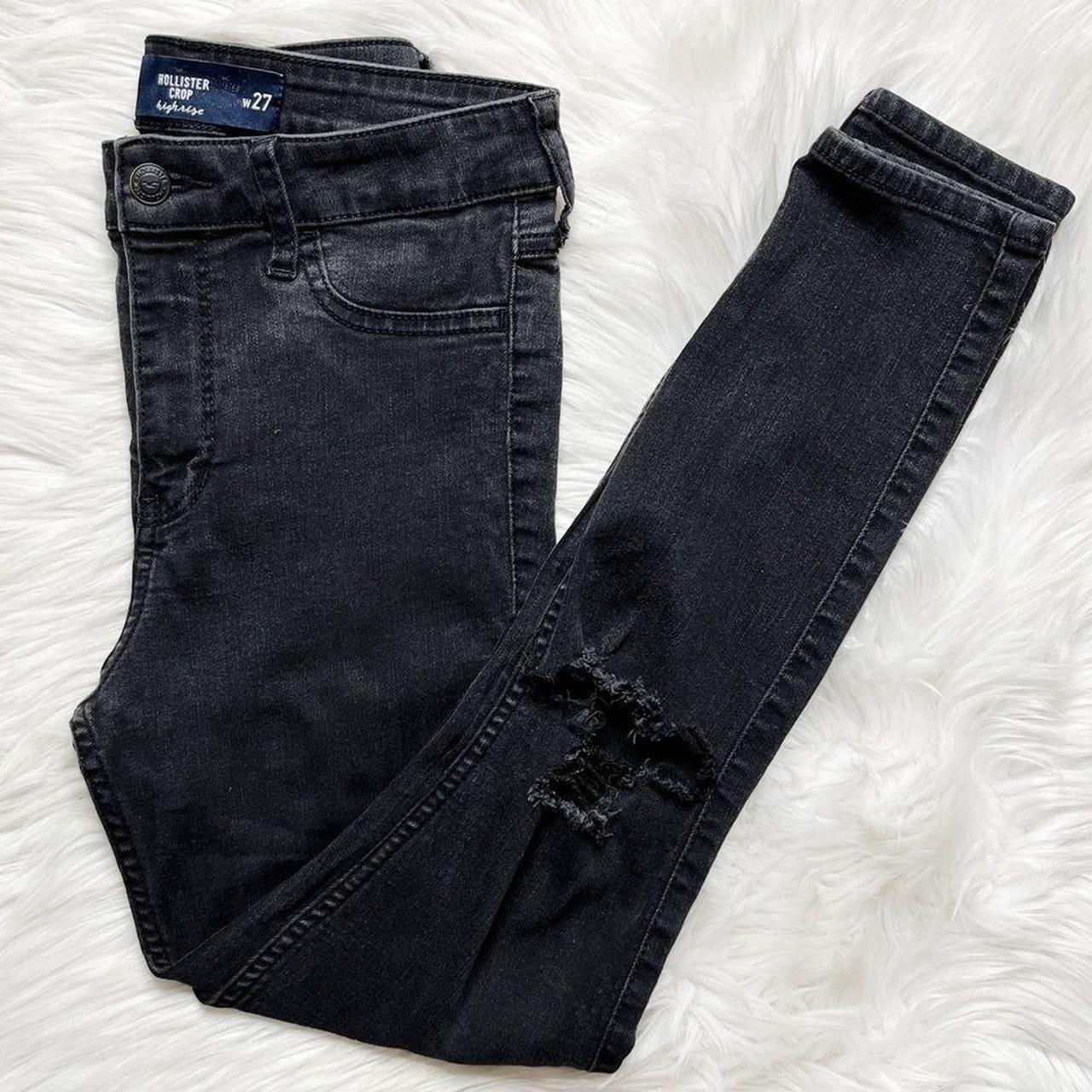 Hollister jeans black outlet ripped