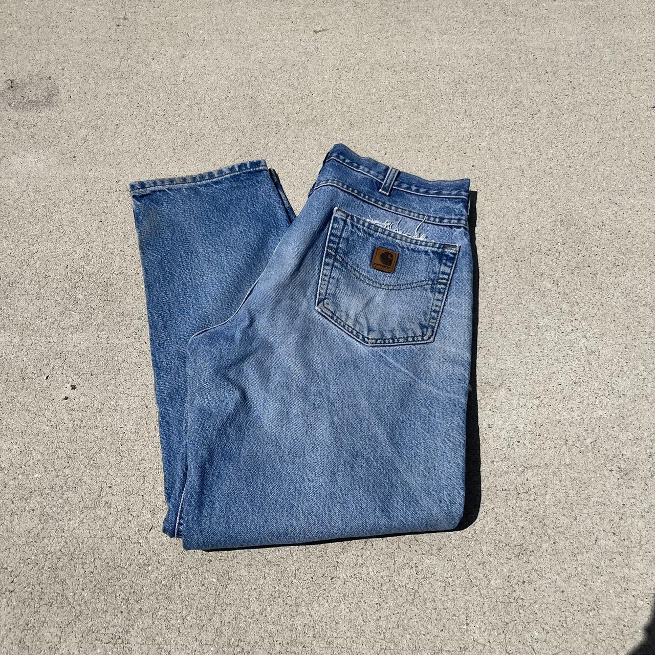 Vintage Carhartt jeans 35 X 30 - Depop