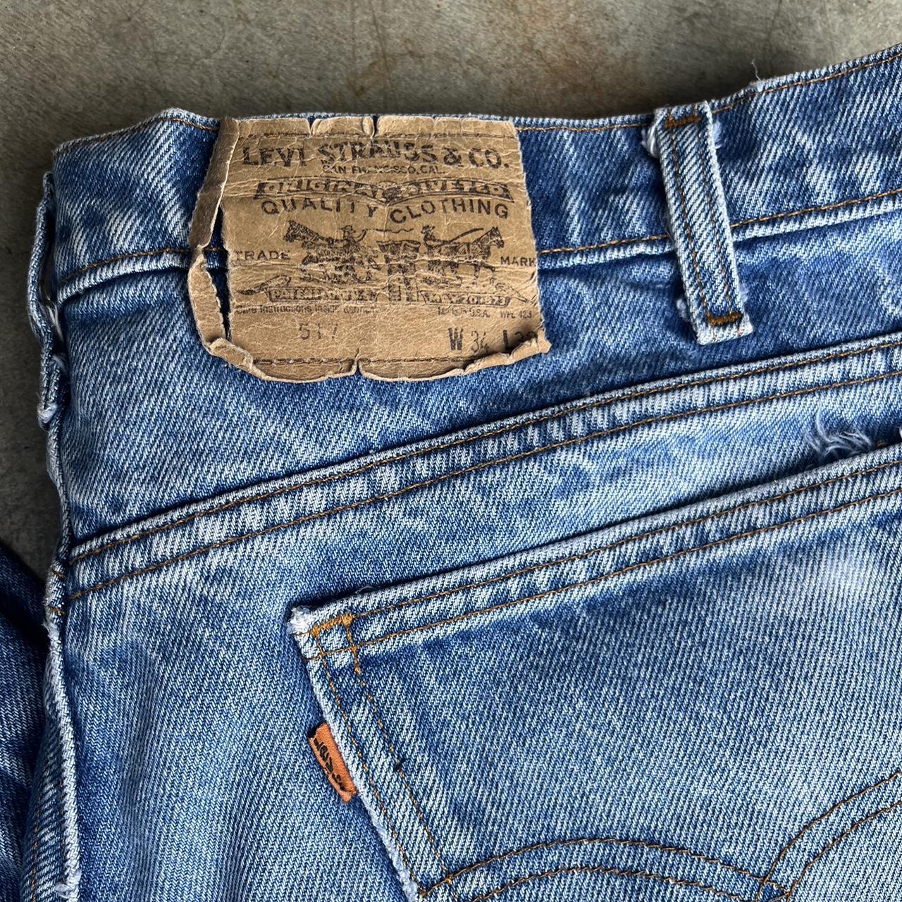 Vintage orange tab levi’s 517 34 X 32 - Depop