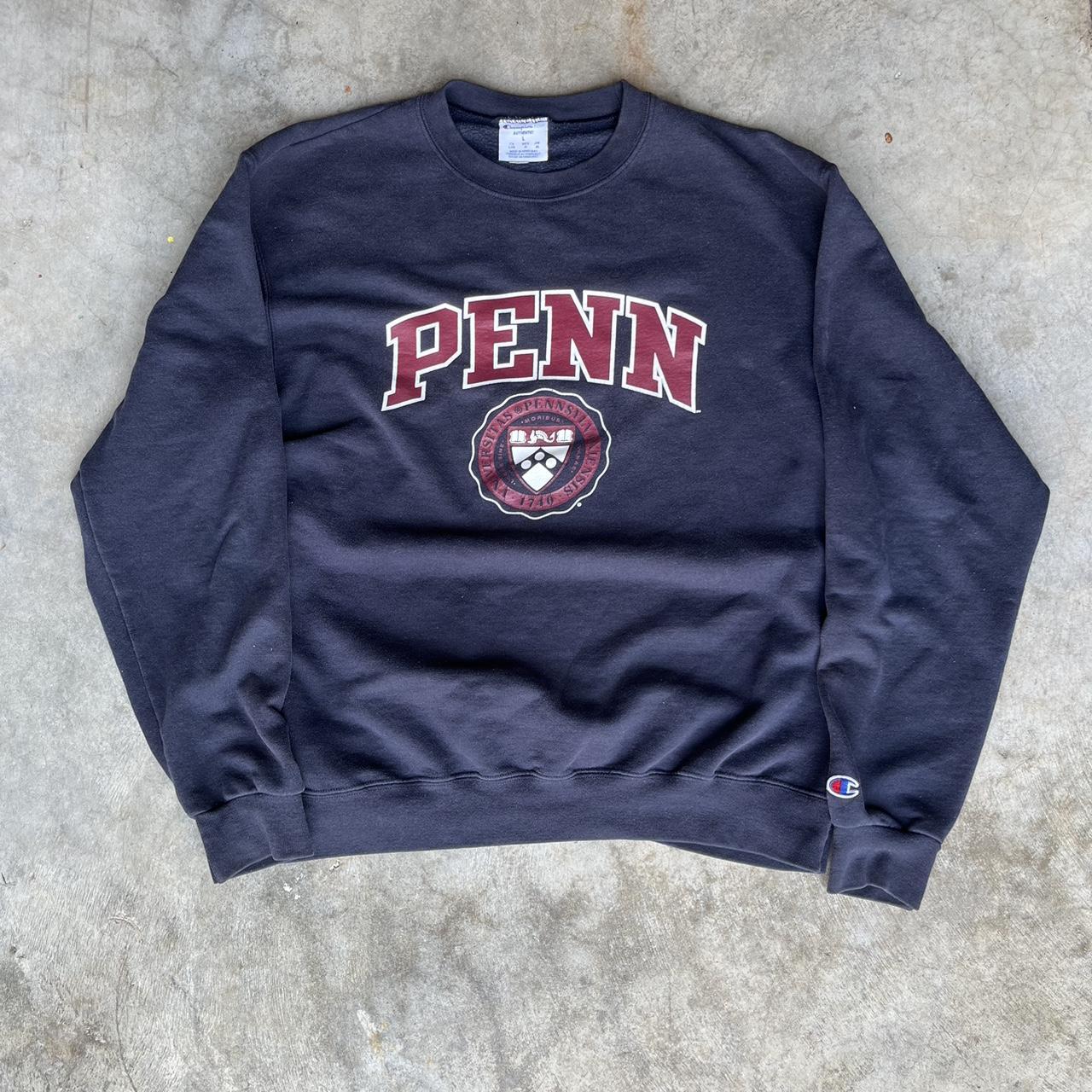 University of Pennsylvania crewneck champion large - Depop