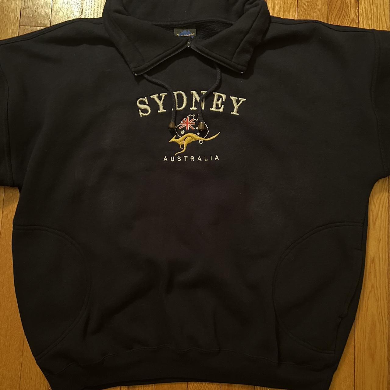 Large embroidered Sydney Australia strung crew... - Depop