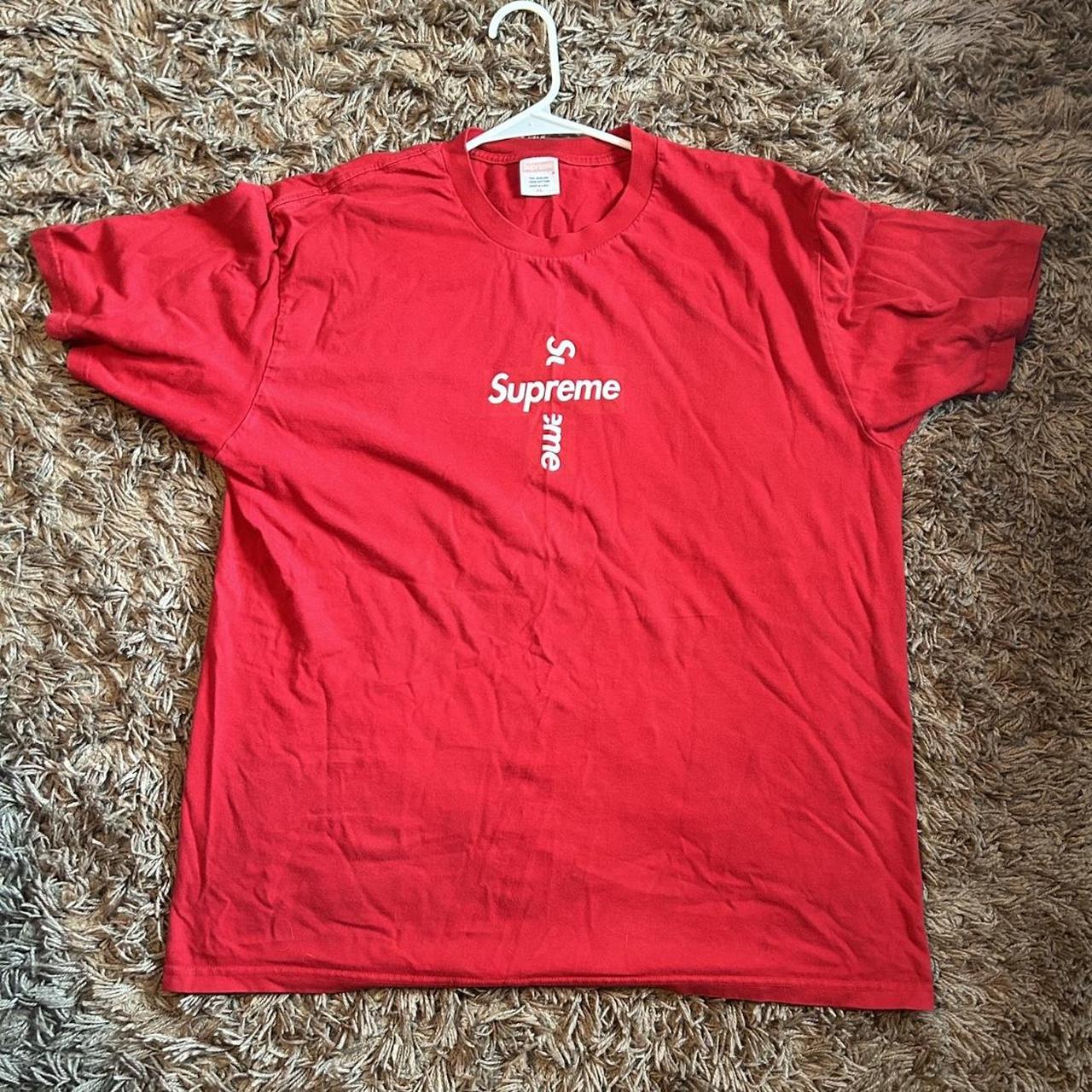 Supreme Men's Cross Box Logo T-Shirt