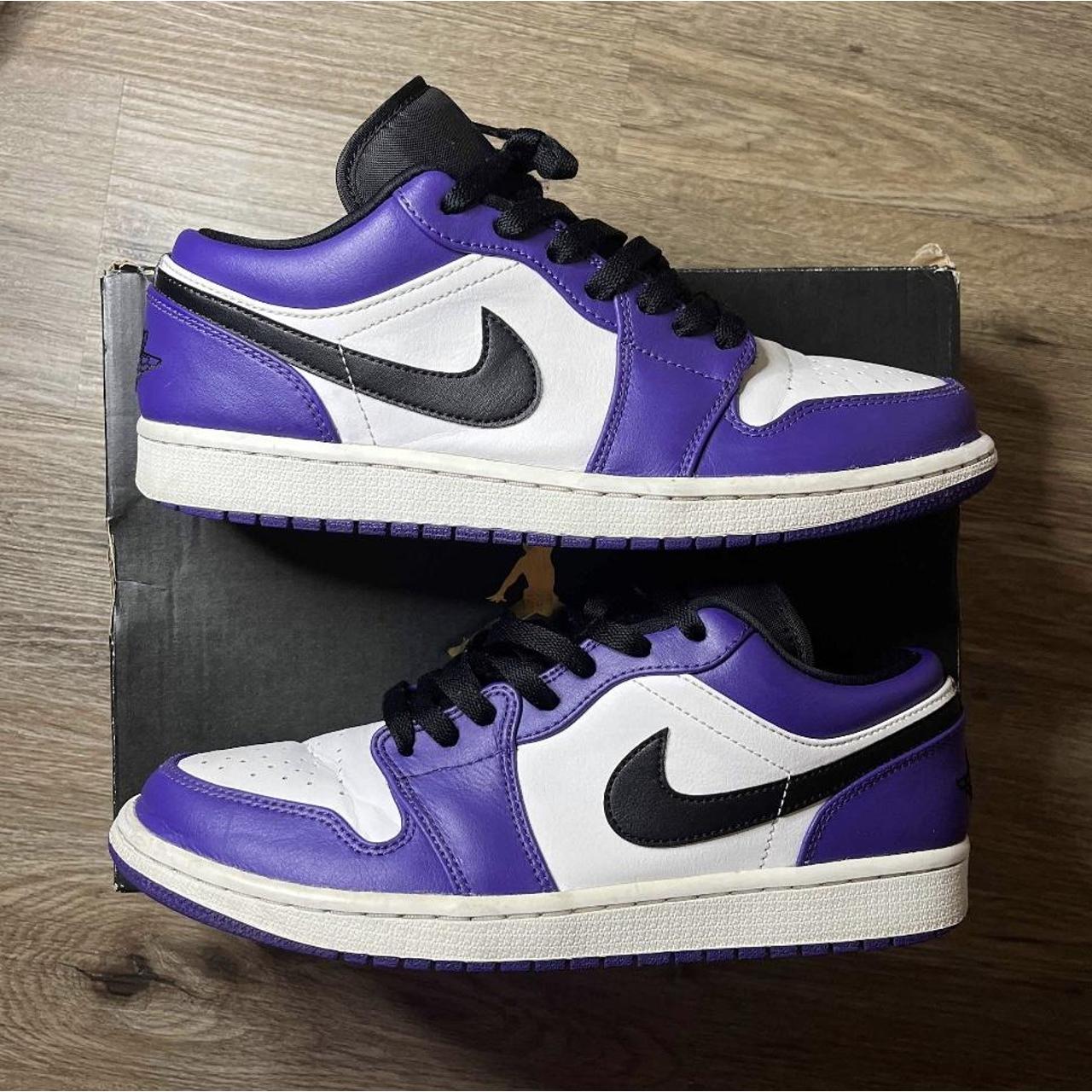 air jordan 1 low court purple mens
