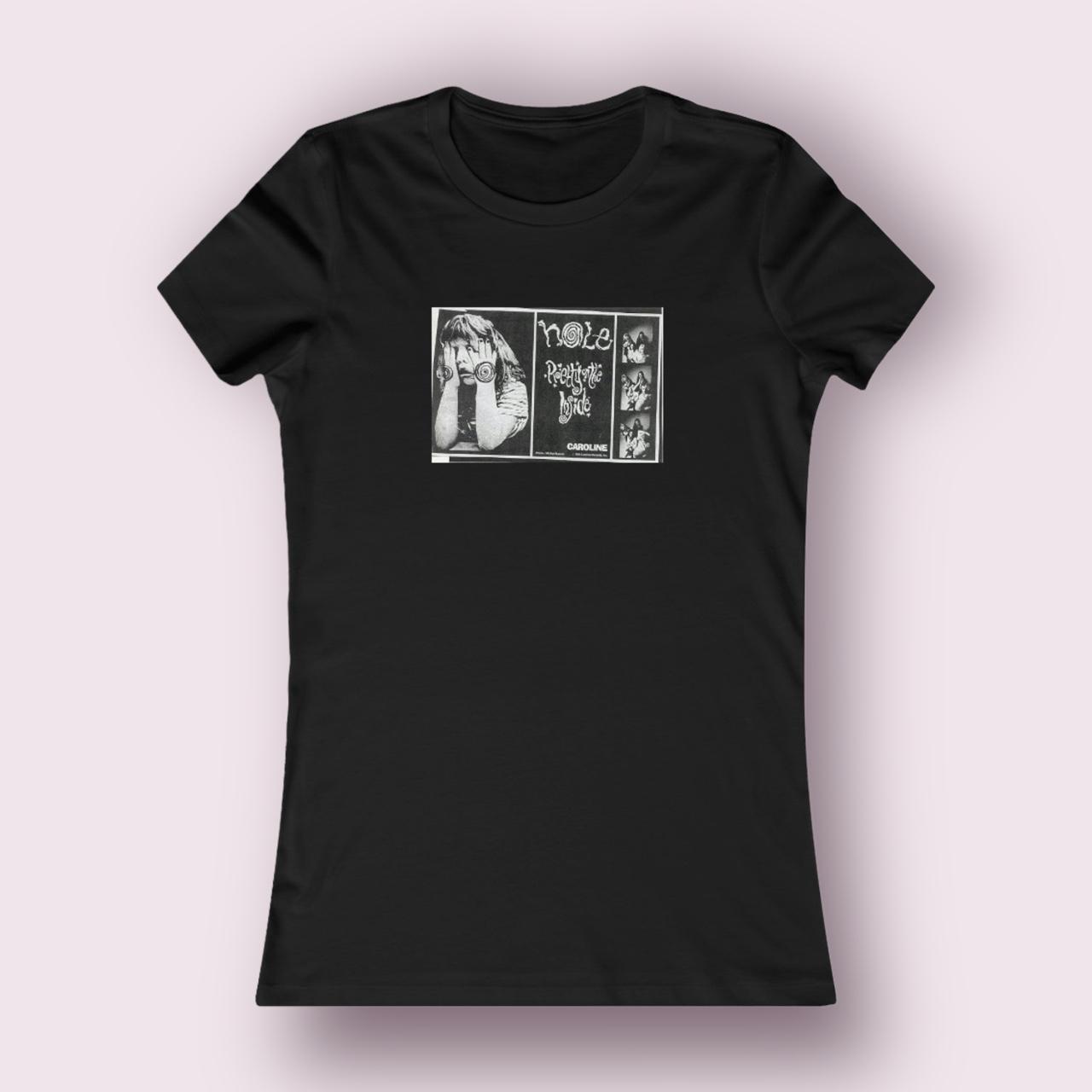 HOLE BAND BABY TEE 🎚️💋🚬 hand designed by me