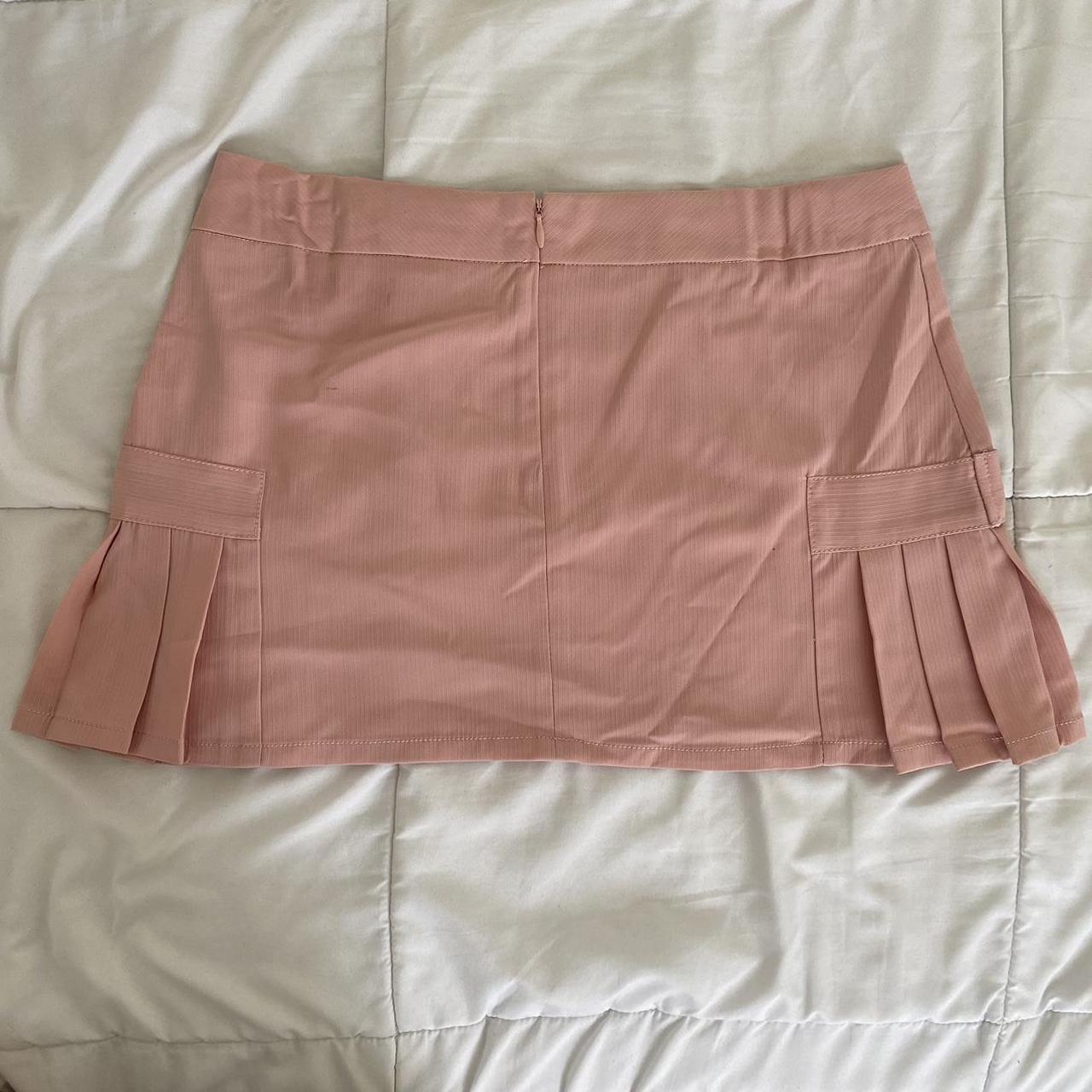 Cute pink mini skirt Size: M & L Brand:... - Depop