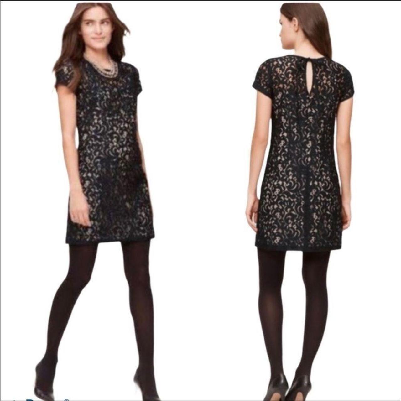 Loft black lace outlet dress