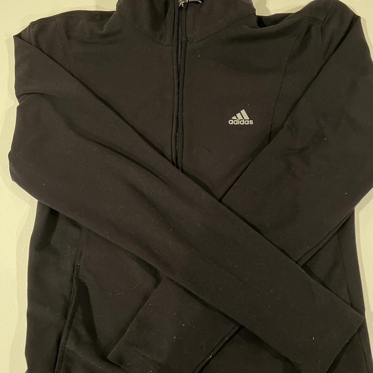 adidas zip up jacket🤍 super adorable adidas zip up... Depop