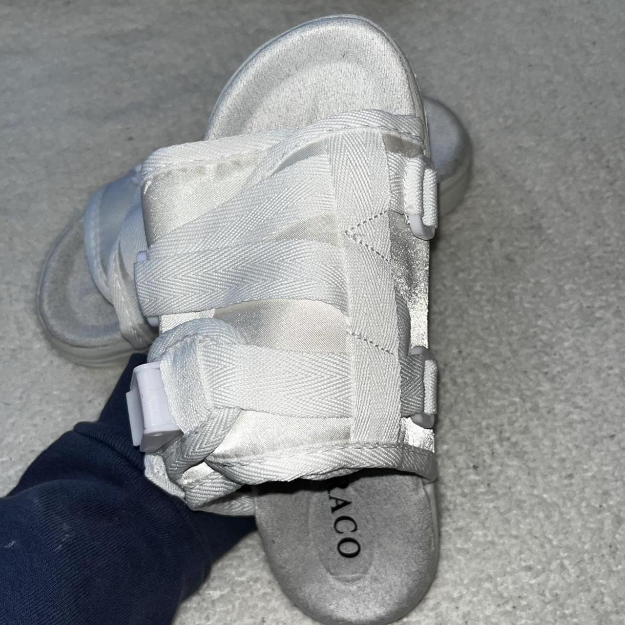 Women's White Slides Depop