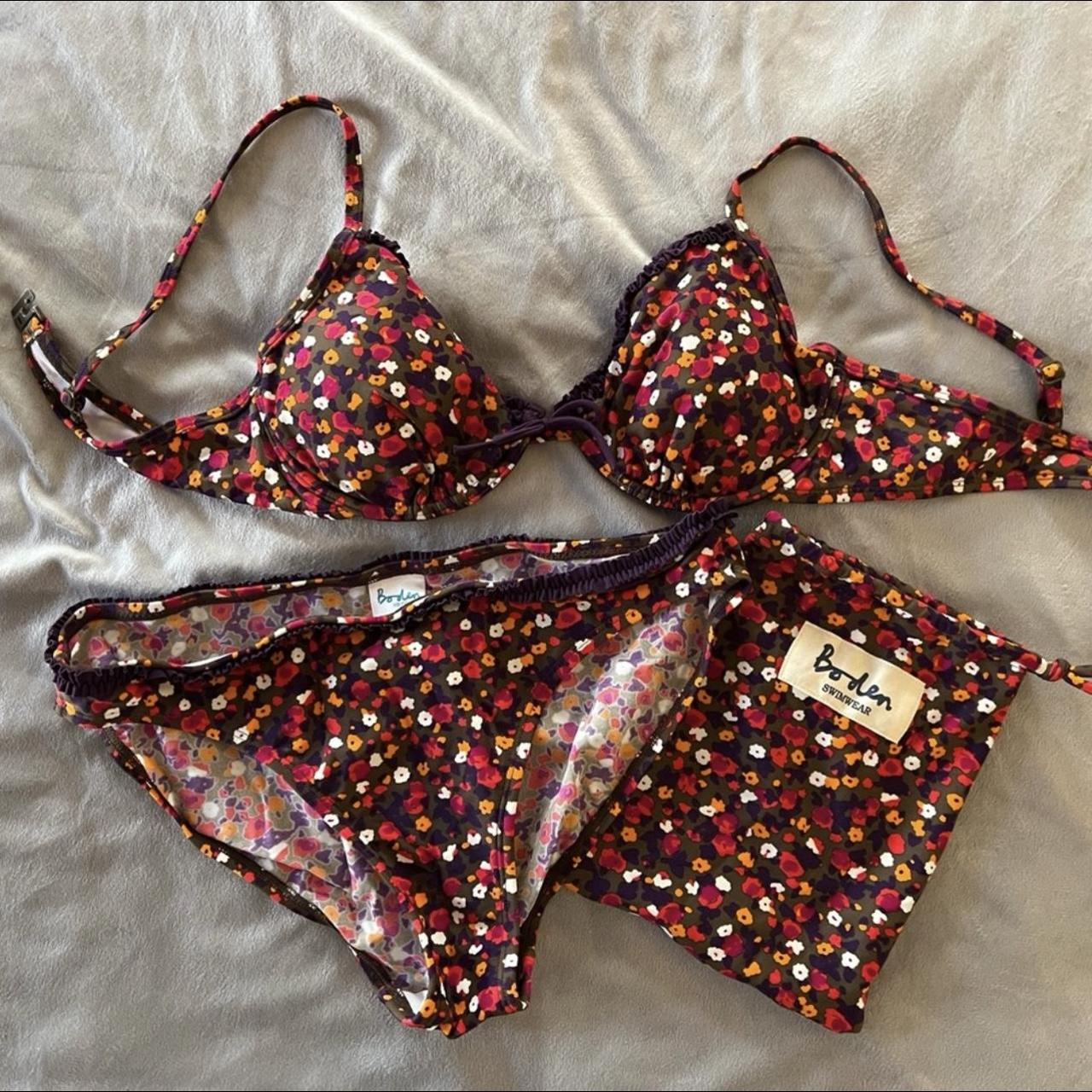 NWOT Floral Boden Bikini #preppy #boden #cottagecore... - Depop