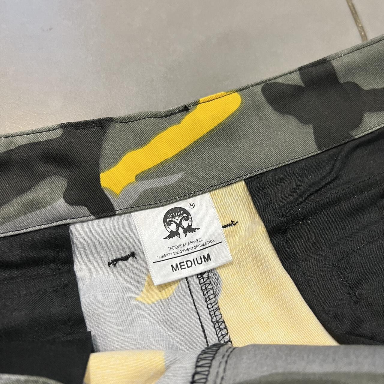 Yellow Camo Cargo Pants Size Medium Depop